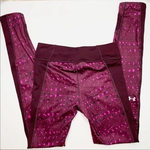 Under Armour full length purple and pink leggings